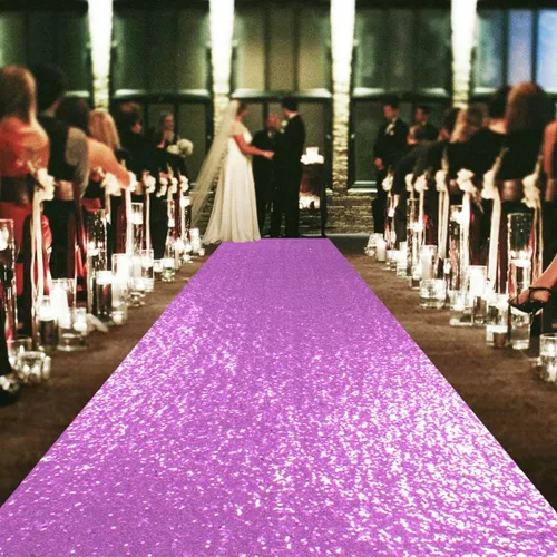 Vista 6 de ShinyBeauty Pasillo de Lentejuelas Negras Brillantes de 2 pies x 15 pies Alfombra Brillante para Bodas, Graduaciones, Fiestas, Alfombra Negra