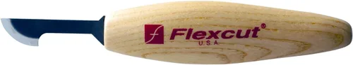 Vista 9 de FLEXCUT Cuchillos para tallado de madera Cuchillo para tallado de astillas Hoja de acero 1095 con alto contenido de carbono Mango ergonómico