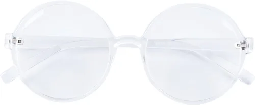 Vista 18 de Anteojos con marco redondo retro y lente transparente de moda, de 2 pulgadas, de Agstum