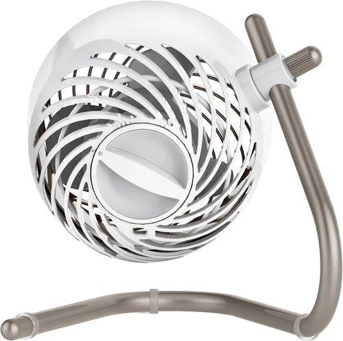 Vista 4 de Vornado Pivot - Ventilador de circulación de aire personal, 6 pulgadas, ventilador de viaje portátil silencioso, 3 velocidades, champán