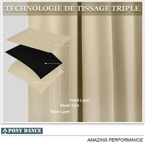 Vista 6 de Pony Dance Cenefa Enrollable Beige - Cenefa de Ventana para Cocina Cortina Enrollable con Ojales para Decoración del Hogar Cenefa Ajustable, 42''An