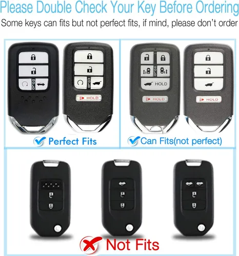 Vista 2 de Intermerge – Cubierta protectora para llave inteligente Honda de poliuretano termoplástico (TPU) suave especial