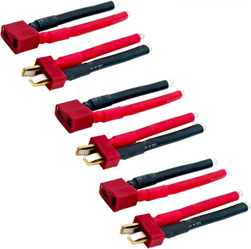 Vista 8 de 5 pares de conectores EC3 macho y hembra con cable de plátano de 14AWG de silicona de 10 cm para batería Lipo de RC (Paquete de 5)