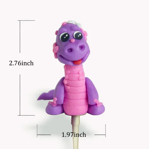 Vista 3 de 3 piezas de decoración de pastel de dinosaurio en miniatura para baby shower, niños y niñas, temática de animales del bosque, decoración de fiesta