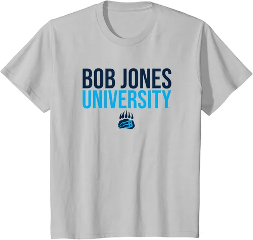 Vista 6 de Bob Jones University Camiseta apilada Bruins, Gris