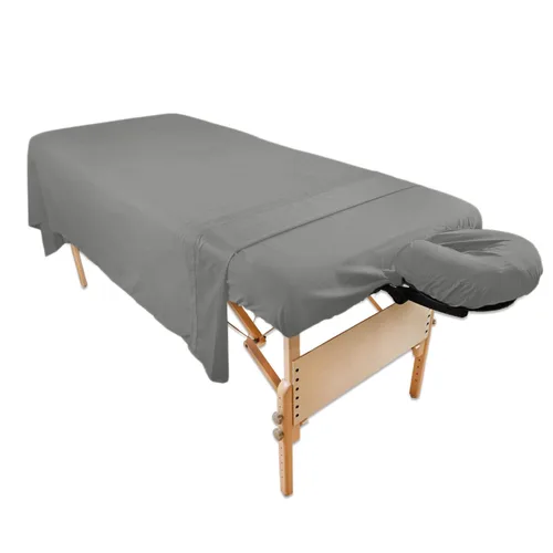 Vista 8 de Body Linen - Juego de sábanas de microfibra para masaje Tranquility, juego de sábanas de microfibra ligeras y duraderas, resistentes a las manchas