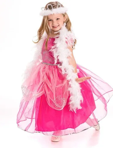 Vista 7 de Little Adventures Disfraz de princesa rosa de lujo