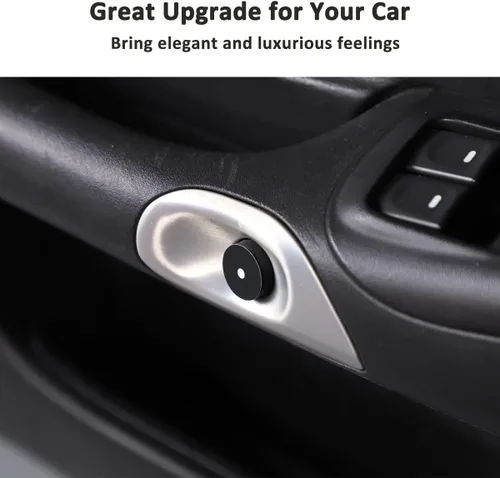 Vista 5 de Kit de calcomanías de reparación de botones interiores de automóvil para Chevrolet Corvette C6 2005-2013 - Negro, estilo moderno, impermeable