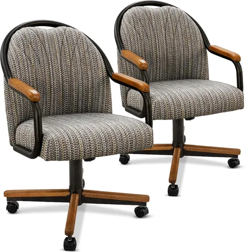 Vista 25 de Chromcraft CM188 1pc giratorio inclinación cocina comedor silla - 2334 castaño