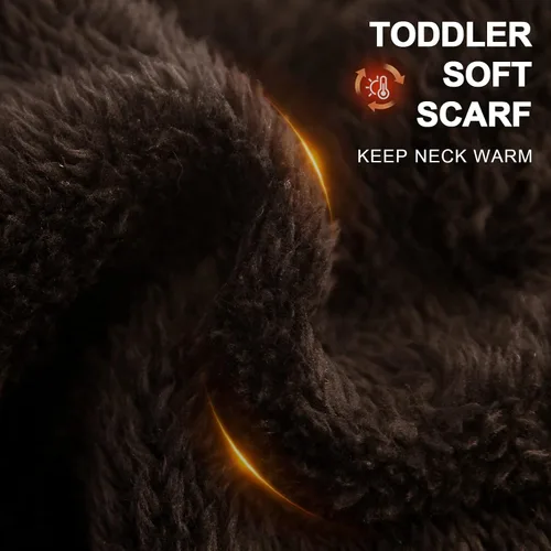 Vista 3 de POXIMI Bufanda de invierno para bebé, calentador de cuello para niños, bufandas elegantes y acogedoras para niños y niñas