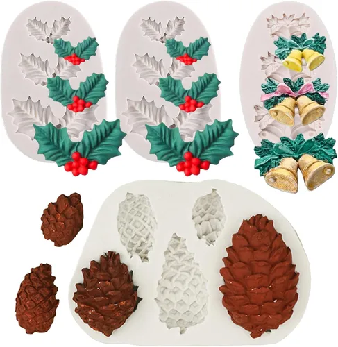 Vista 9 de 2 piezas de moldes de silicona en forma de hoja, molde de fondant para pastel con forma de hojas de árbol, molde 3D único para chocolate, caramelo
