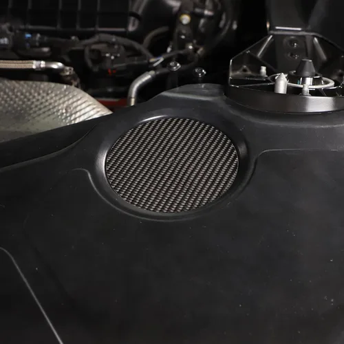 Vista 3 de Daeiclru Adhesivo de fibra de carbono para panel de bahía de motor, compatible con Chevrolet Corvette C8 2020-2023, accesorios de decoración