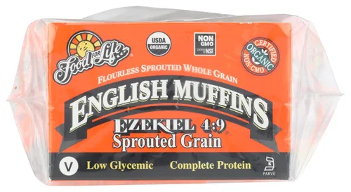 Vista 4 de Food For Life Muffin inglés de grano germinado sin harina, 16 oz (congelado)