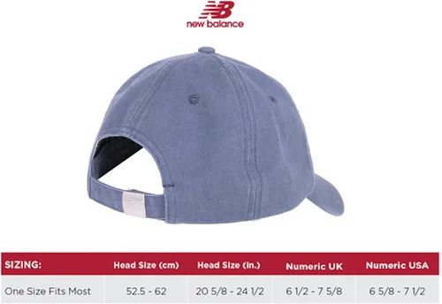 Vista 5 de New Balance Gorra de 6 paneles para estilo de vida y uso atlético, talla única