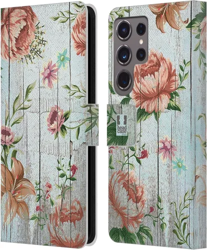 Vista 7 de Head Case Designs Beautiful Life Country Charm Leather Wallet Case Compatible with Samsung Galaxy S24 Ultra 5G