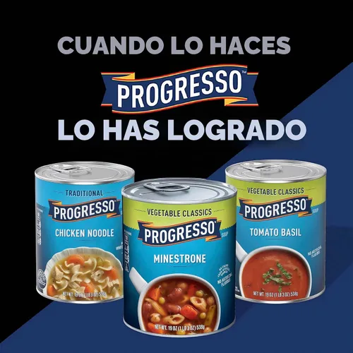 Vista 6 de Progresso Vegetable Classics, Sopa enlatada de lentejas con verduras asadas, sin gluten, 19 onzas