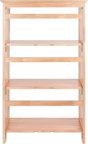 Vista 6 de Winsome Mission - Estantería de madera de haya de 4 niveles, natural