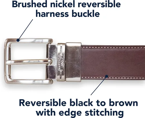 Vista 5 de Nautica Men's Reversible Leather Belt