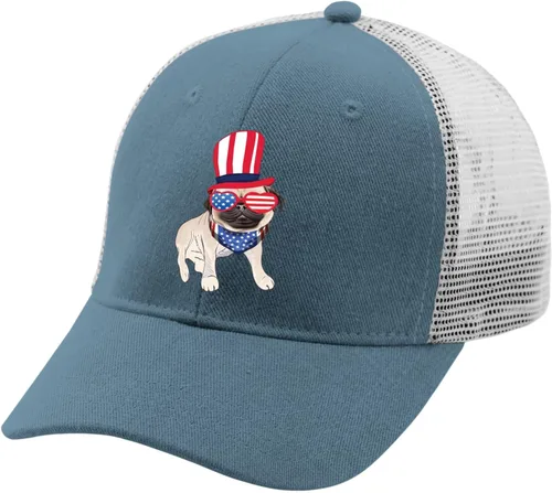 Vista 2 de Gorras de béisbol ajustables para hombre, diseño gráfico de mezclilla