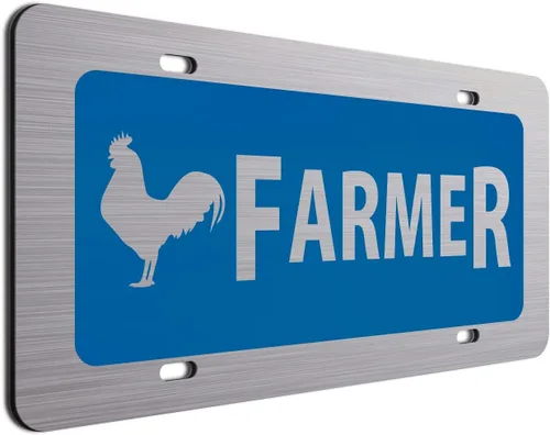 Vista 15 de Placa de matrícula de gallinero Regalo para agricultor Divertidos platos de tocador