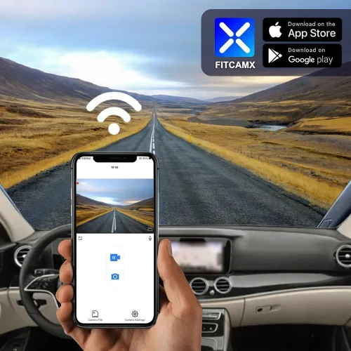 Vista 6 de Fitcamx Cámara de tablero 4K compatible con Benz E Class 2017-2023 E300 E350 E400 E450 W213 (HD2-6105), estilo OEM, video UHD 2160P, grabación