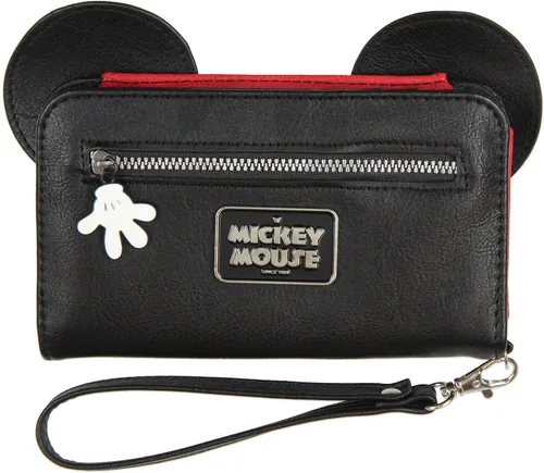 Vista 2 de Disney Mickey Mouse Ears 90 Years True Original 3D Cartera para teléfono celular Negro talla única