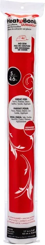 Vista 5 de HeatnBond UltraHold - Paquete de adhesivos termoadhesivos para planchar, 17 pulgadas x 3 yardas, color negro
