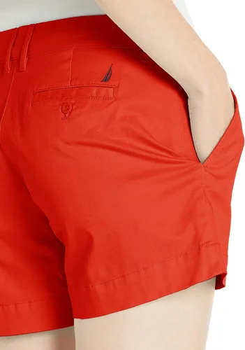 Vista 2 de Nautica Pantalones cortos cómodos de algodón elástico a medida para mujer