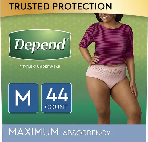 Vista 21 de Depend Ropa interior desechable de protección fresca Pretina femenina Estilo pequeño, 47915, máximo, 38 Ct
