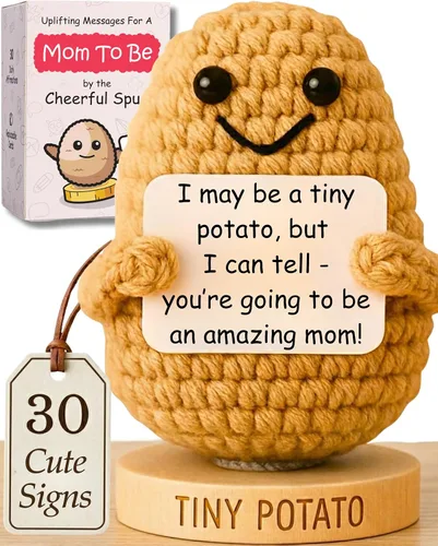 Vista 8 de Regalos para Nueva Mamá para Mujeres - Patatica Pequeña con 30 Lindas Señales Divertido Regalo para Mamá Nueva para Baby Showers, Navidad, Relleno