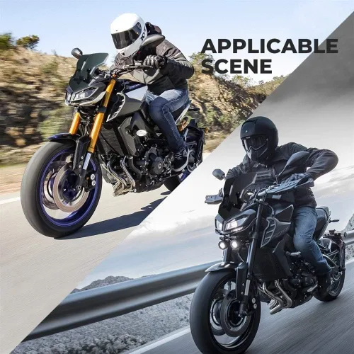 Vista 6 de GLoyer Motorcycle Windshield Compatible with MT09 Windshield MT09 2018 WindScreen MT-09 2019 Parabrisas FZ-09 Motorcycle Accessories FZ09