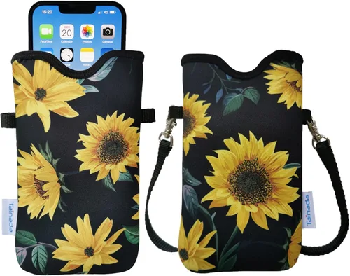 Vista 105 de Tainada Funda Estuche Bolsa de Neopreno para Teléfono para Hombres y Mujeres con Correa Cruzada/Cordón para el Cuello para iPhone 17/16/15 Pro Max