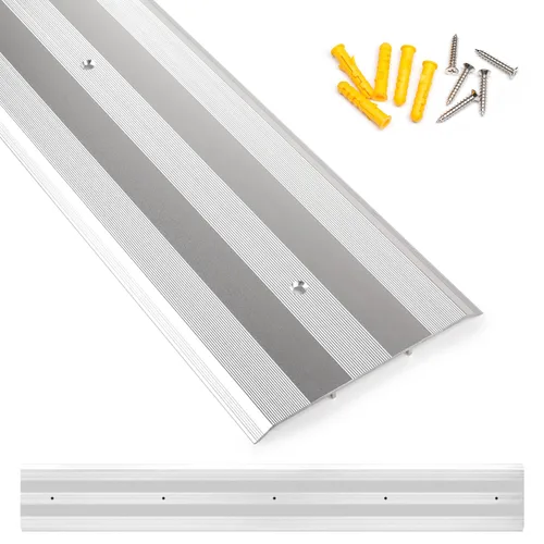 Vista 10 de Aluminum Threshold Strip, 5″Wide Floor Transition Strip for Doorways Negro