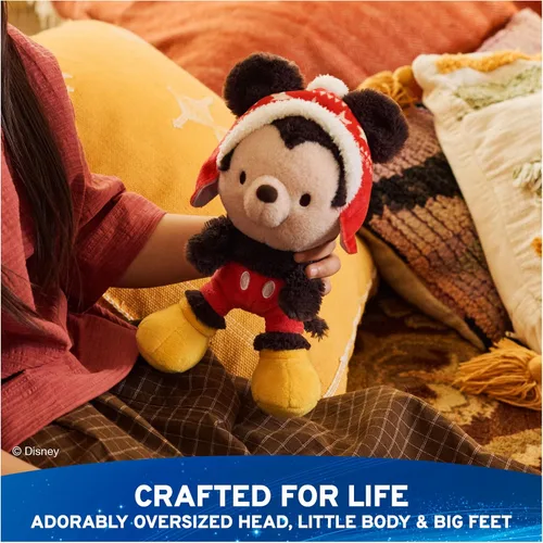 Vista 6 de GUND Disney Mickey Mouse Kai Bear Plush with Winter Outfit for Ages 1+