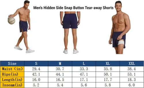 Vista 7 de Deyeek Pantalones cortos para hombre, pantalones cortos de recuperación de rodilla con bolsillos para hombre, adaptativos, posteriores a la cadera