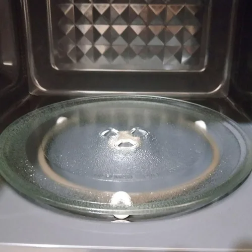 Vista 5 de Anillo giratorio de vidrio para microondas, compatible con la mayoría de microondas, rodillo de soporte resistente para uso en cocina, diámetro