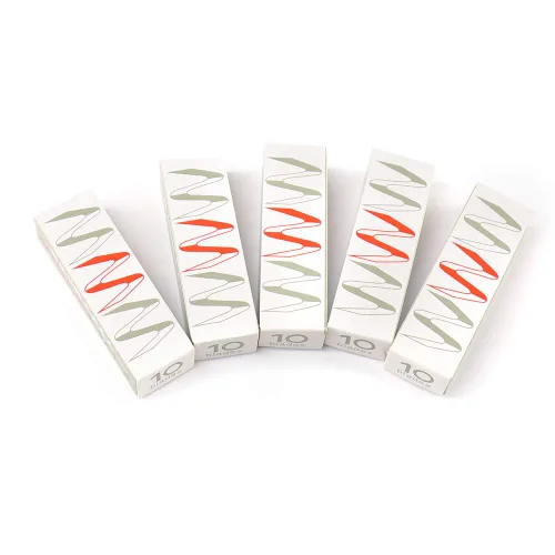Vista 6 de 50 cuchillas de afeitar de un solo filo, repuestos de cuchillas de afeitar rectas de acero inoxidable, cuchillas de pelo facial para mujeres