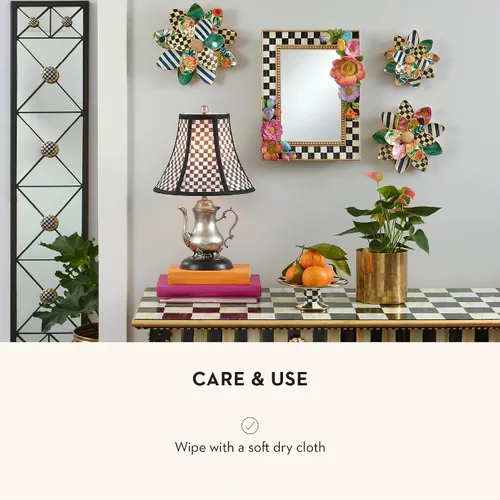 Vista 5 de MACKENZIE-CHILDS Wallflower, Decoración de Pared Floral Colgante, Pequeña