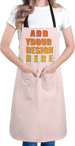 Vista 17 de Apron for Women with 2 Pockets Waterproof Bib for Kitchen Cooking Restaurant BBQ Painting Crafting Salon Nails