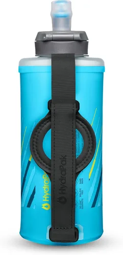 Vista 10 de HydraPak SkyFlask Speed - Botella de agua plegable para correr (350 ml, 500 ml, 500 ml aislada) - Correa ajustable, ligera, tapa a prueba de derrames