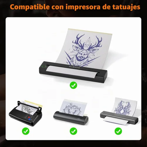Vista 7 de MUNBYN ITP871 - Papel de transferencia de tatuajes, 100 hojas A4, papel