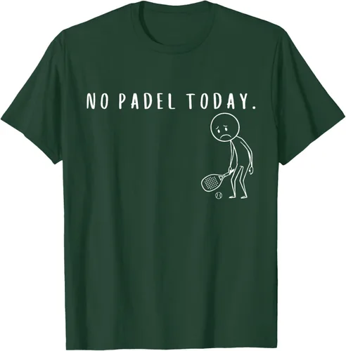 Vista 62 de No Padel Today Funny Padel Stickman Padel Playera Jugador de Tenis