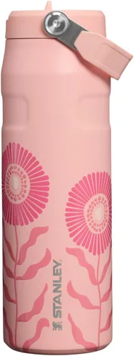Vista 72 de STANLEY - Botella de agua IceFlow Flip Straw 2.0 con pajilla abatible, abertura más grande, acero inoxidable aislado, sin bisfenol A, 16 onzas