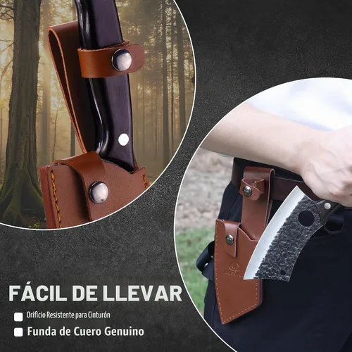 Vista 7 de Mossy Oak Cuchillo de carnicero forjado a mano