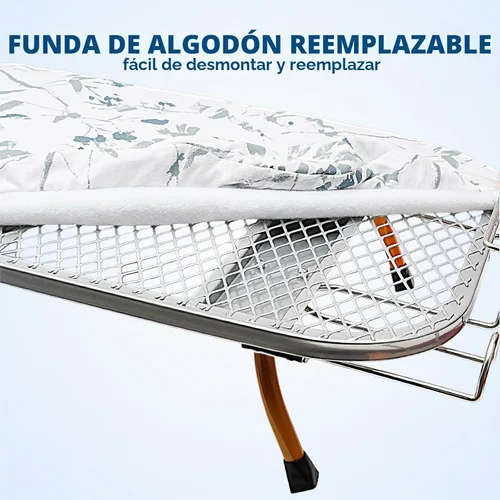 Vista 4 de Tabla de planchar plegable de mesa con soporte de hierro y soporte de hierro, tabla de planchar de metal pequeña portátil que ahorra espacio
