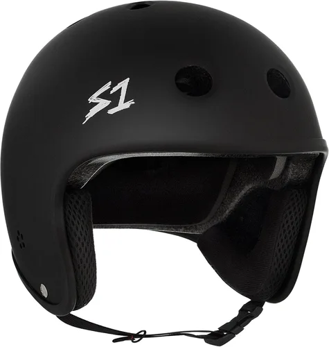 Vista 13 de S1 - Casco retro Lifer para skate, BMX y patinaje sobre ruedas Brillo negro