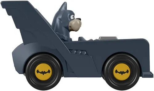Vista 5 de Fisher-Price - Vehículos de superhéroes de metal fundido a presión inspirados en la película DC League of Superpets - Batdog Ace en Batmobile