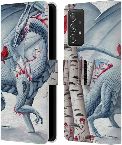 Vista 33 de Head Case Designs Officially Licensed Carla Morrow Galactic Entrancement Dragons Leather Wallet Case Compatible with Samsung Galaxy A07 4G