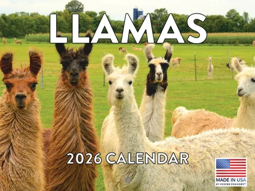 Vista 150 de Calendario mensual de pared de alpaca 2025 Fabricado en Estados Unidos