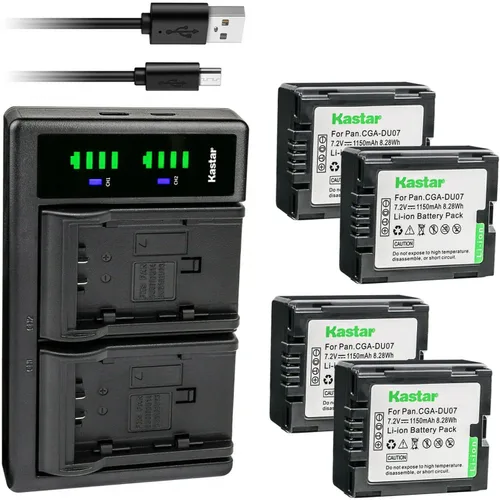 Vista 7 de Kastar Cargador de batería USB LTD2 compatible con Panasonic CGA-DU06, CGR-DU06, CGA-DU07, CGR-DU07, CGA-DU12, CGR-DU12, CGA-DU14, CGR-DU14
